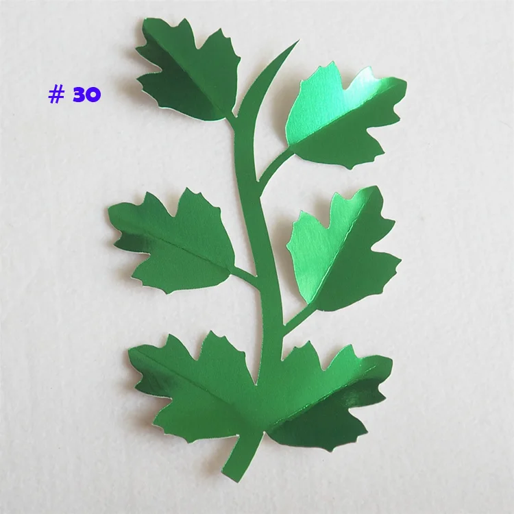 No 30 DIY Искусственные цветы Leave Fleurs Artificielles фон совпадающие листья гигантские бумажные листья Свадебная вечеринка Декор детский душ - Цвет: No 30