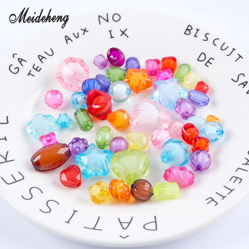 Акриловые Матовые бусины в форме цветка образец весенний цвет пять предметов