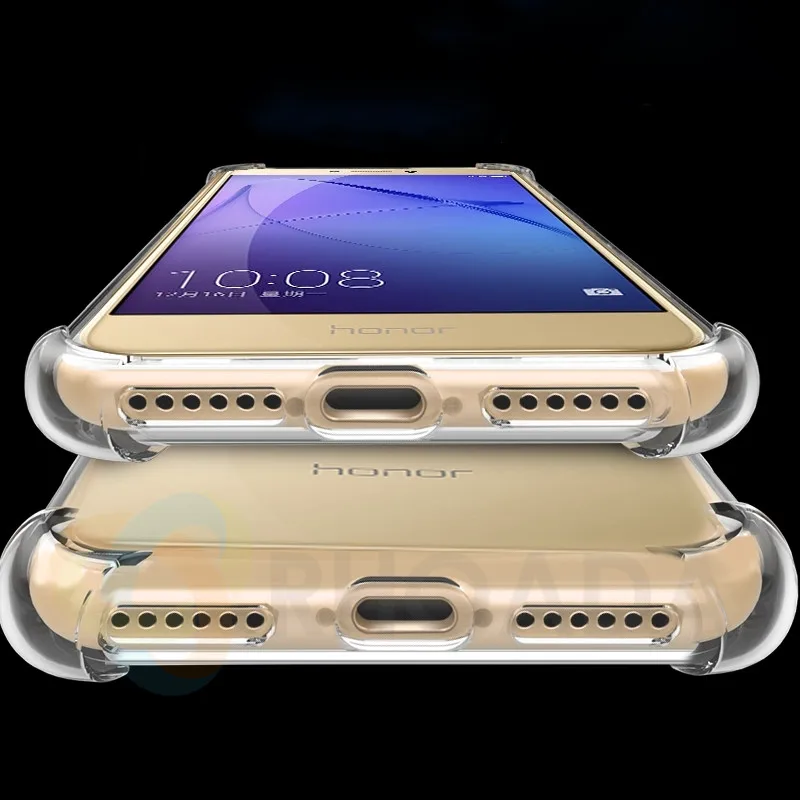 Мягкая кожа Гибкая бампер ясности TPU чехол для huawei Honor 6A прозрачные мягкие