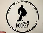 Хоккейные наклейки для хоккея Виниловые Настенные спортивные наклейки украшение комнаты в общежитии художественный постер Съемные Фрески 3YD39