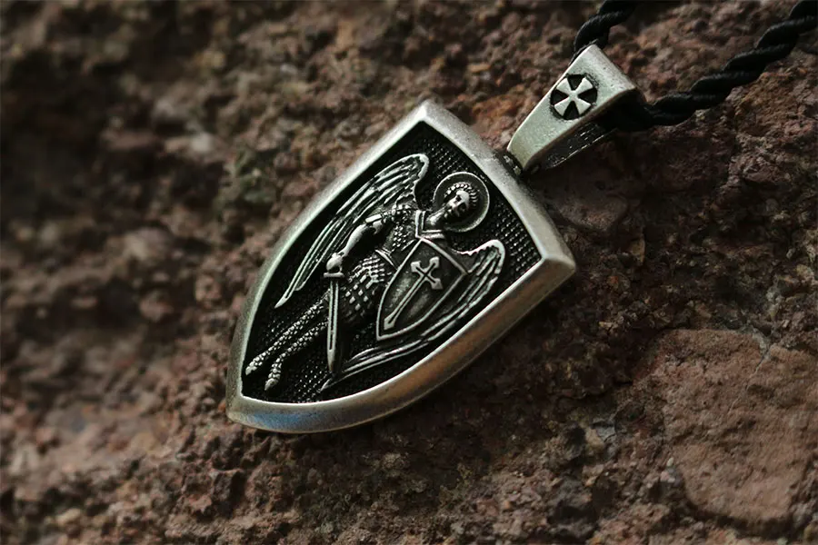 Ожерелье мужское с подвеской орходокс 1 шт.|necklace charm pendants|saint pendantssaint michael pendant |