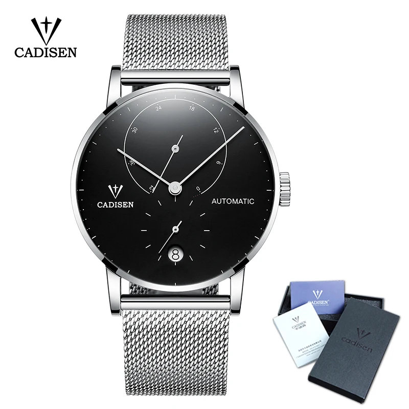 

2019 CADISEN Luxury Fashion Brand Men Watch Automatic Mechanical Watch Male Steel Business Waterproof Sport Relogio Masculino