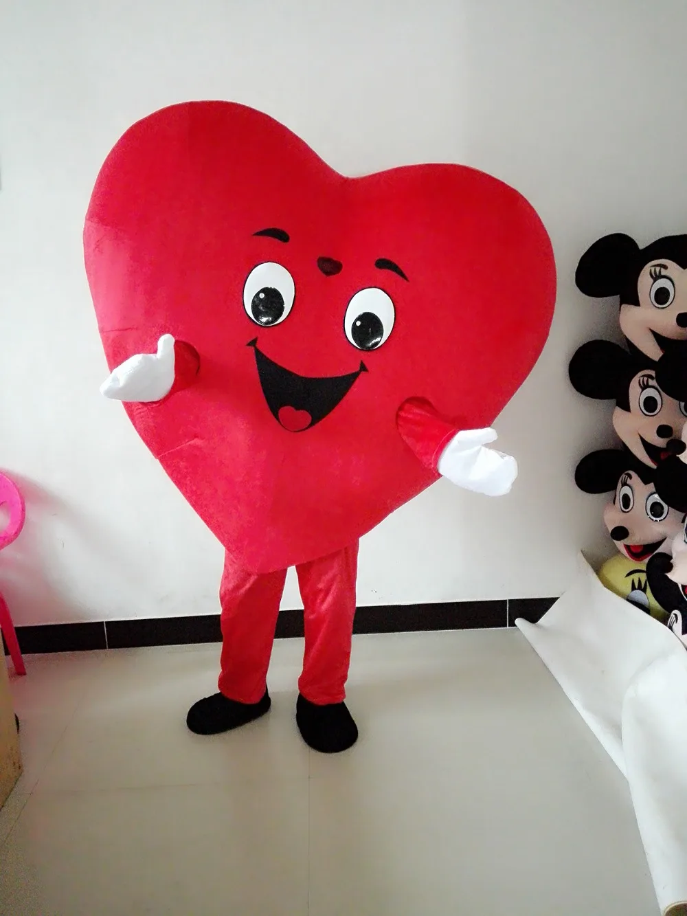 Одежда для куклы с милым сердцем улыбки костюм талисман представлений|mascot