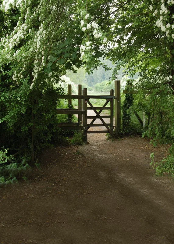 Виниловые тканевые фоны с принтом деревьев и сада для фотосъемки природными