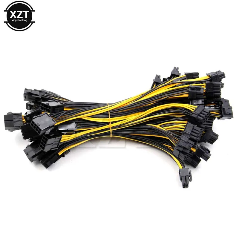 GPU 8pin для видеокарты BTC Miner 20 см гнездо к двойному PCI E Express 8p ( 6 + 2 pin) Мужской кабель