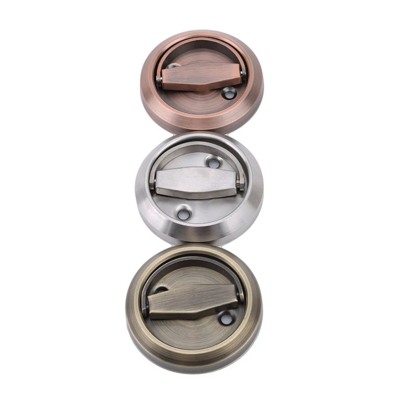 Stainless Steel Round Recessed Cupboard Pulls Concealed Door Drawer Handles Heigh Quality Furniture Cabinet Knobs | Обустройство дома