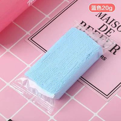 20g Blue Супер легкий бумажный полимерный глиняный почвенный слизняк, принадлежности для мягкой слизью, игрушки для моделирования торта, антистрессовый шламовый наполнитель, слизня для детей - Цвет: 20g Blue