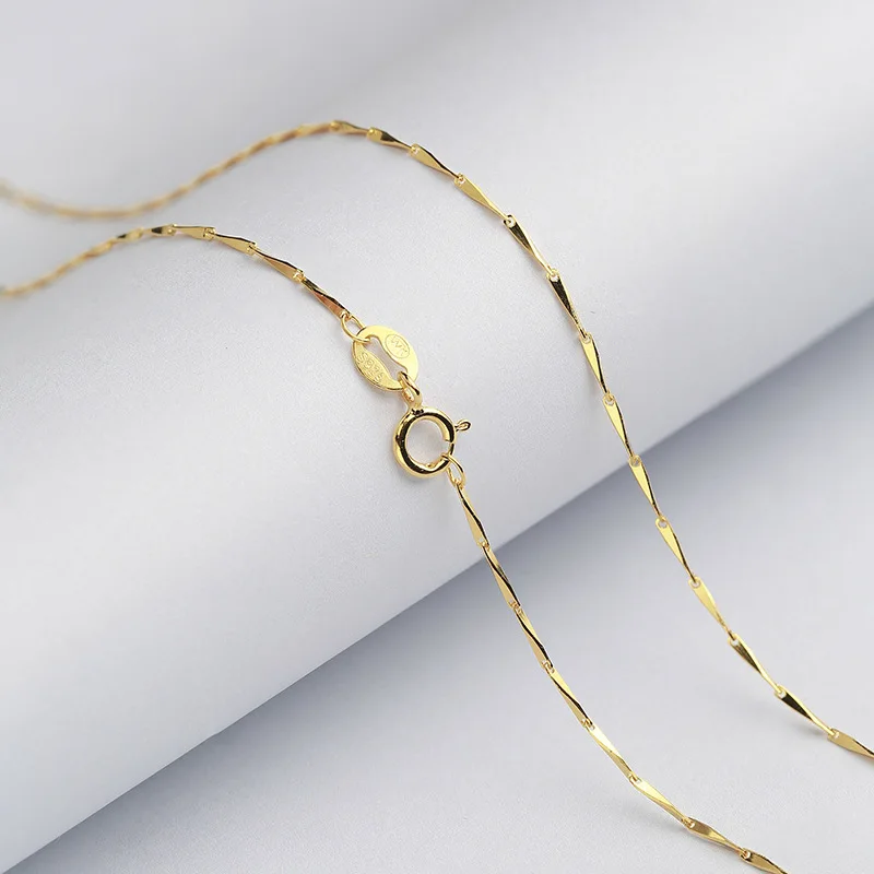 Стерлингового серебра 0 7 мм семена дыни цепи выбрать Цвет/однотонные юбки длиной