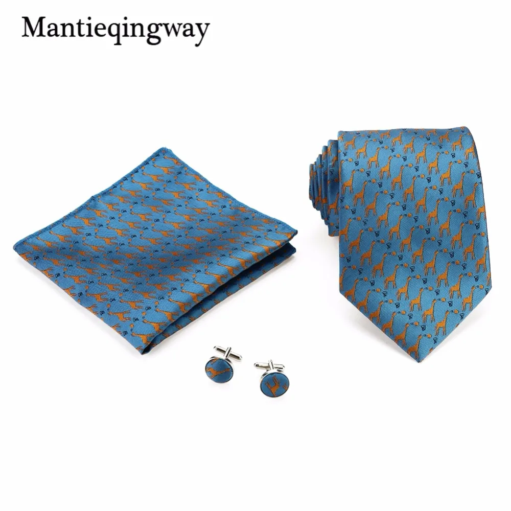 Mantieqingway 20 цветов галстук Hanky запонки наборы для мужчин полиэстер Пейсли Цветочные шеи галстук мужской, карманный, квадратный платок