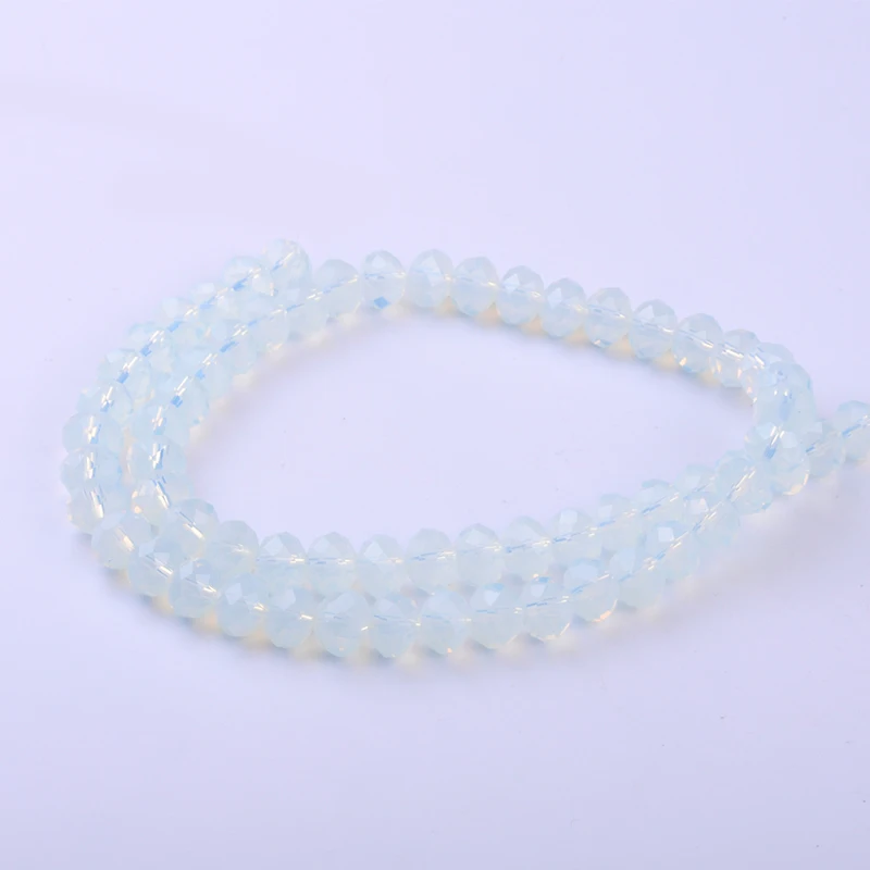 Граненые стеклянные шарики для бижутерии круглые с отверстиями поделок 71 шт./лот