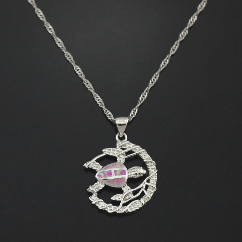 HAIMIS Бесплатная Цепочка и Подарочная коробка потрясающий голубой огненный опал