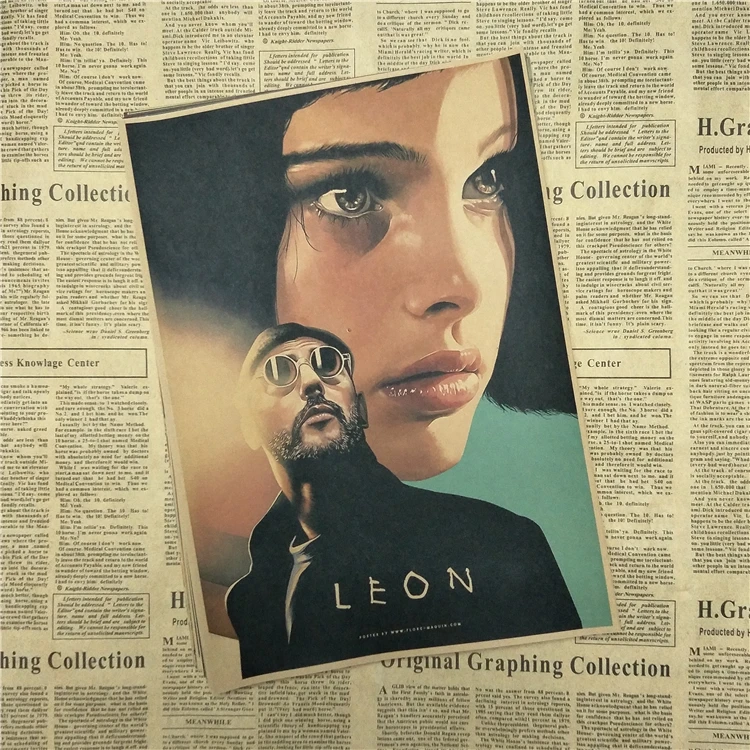 Винтажная матовая крафт-бумага Leon core винтажный постер из крафт-бумаги настенный