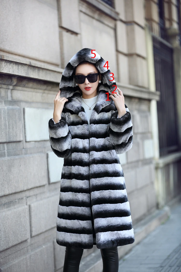 Зимняя куртка женская Повседневная 2020 длинное пальто из натурального меха