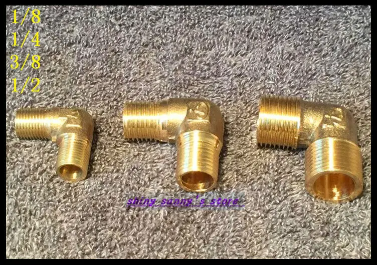 

15Pcs/Lot 3/8" BSP Male Elbow Connection Pipe Brass Coupler Adapter Brand New