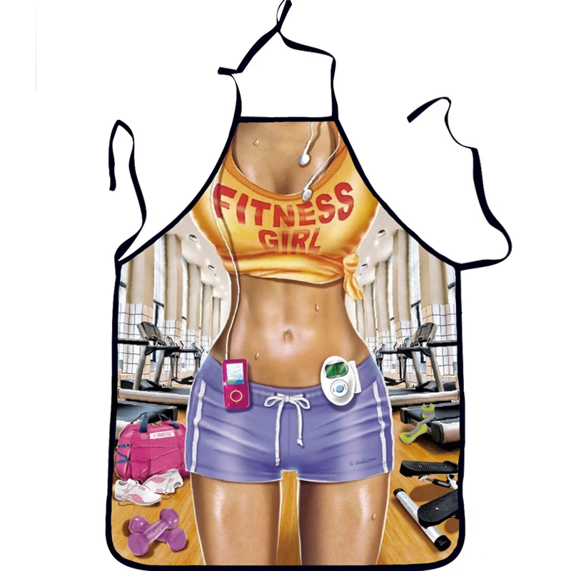 2018 Горячая продажа барбекю Вечеринка бар Забавный фартук обед для выпечки