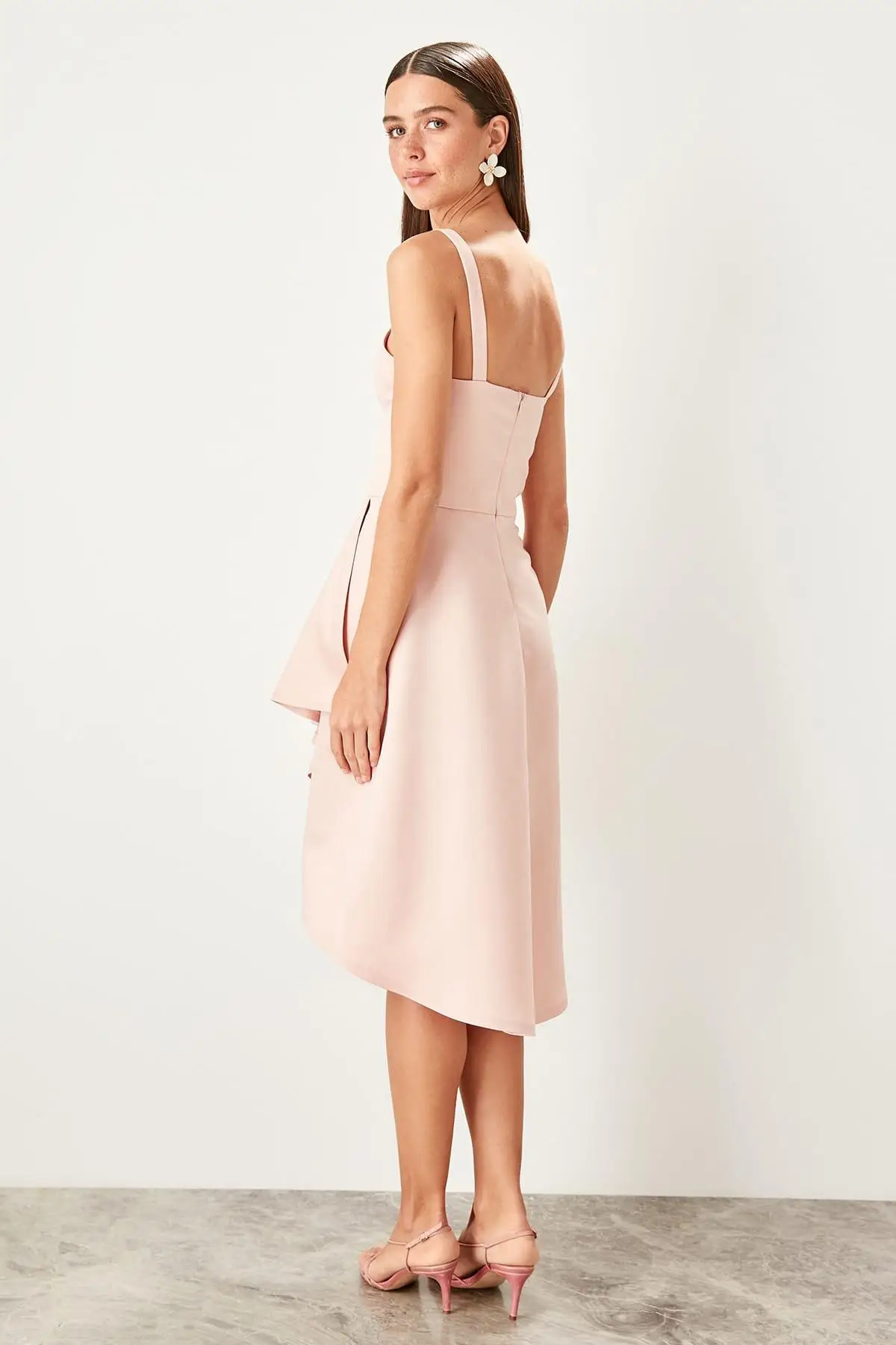Trendyol платье с лямкой через шею TPRSS19DE0038|Женские платья| |