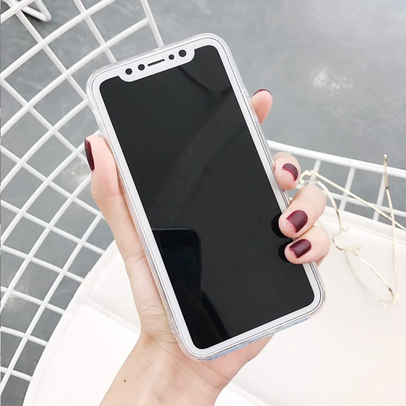 Чехол Kerzzil с блестками звездами сердцами для iphone X чехол зеркальной поверхностью