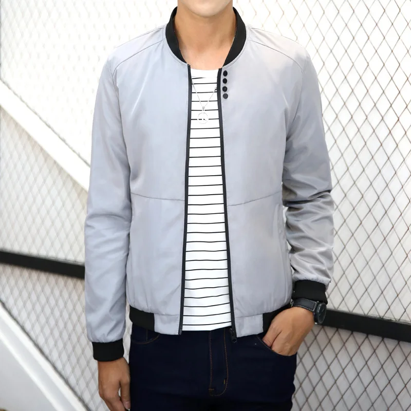 

New Nice Jackets Men Fashion Casual Jacket Men Baseball Zipper Jacket Bomber Jackets Mens Coats Plus Size High Quality