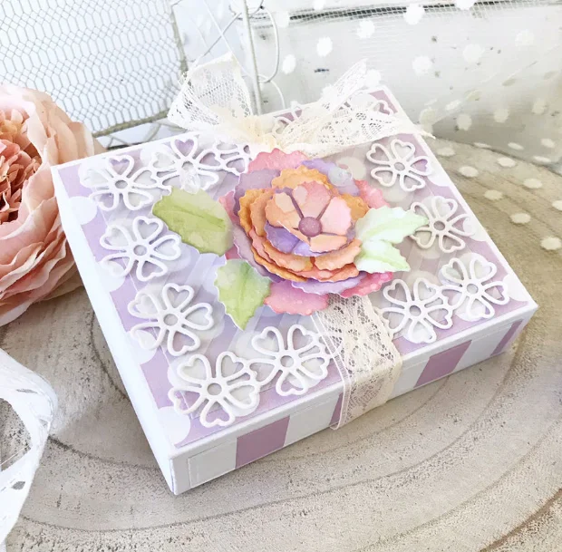 

YPP CRAFT 3D Flowers Box Metal Cutting Dies Stencils for DIY Scrapbooking/photo album Decorative Embossing DIY Paper Cards