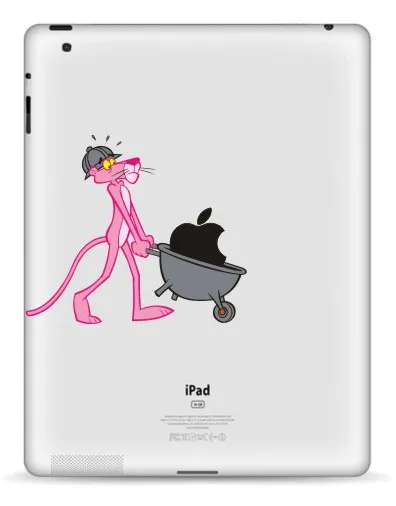 15047 GOOYIYO-планшет частичный стикер для iPad 234 виниловая наклейка DIY Розовая пантера мультяшная кожа для iPad Pro Air 9,7 Mini 7,9 Tablet - Цвет: 15047