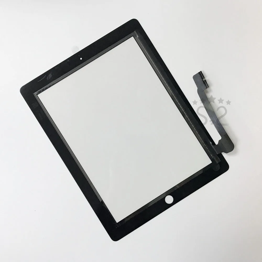 Черно-белое стекло для iPad 3 LCD Внешний сенсорный экран дигитайзер A1416 A1460 A1403 Ремонт