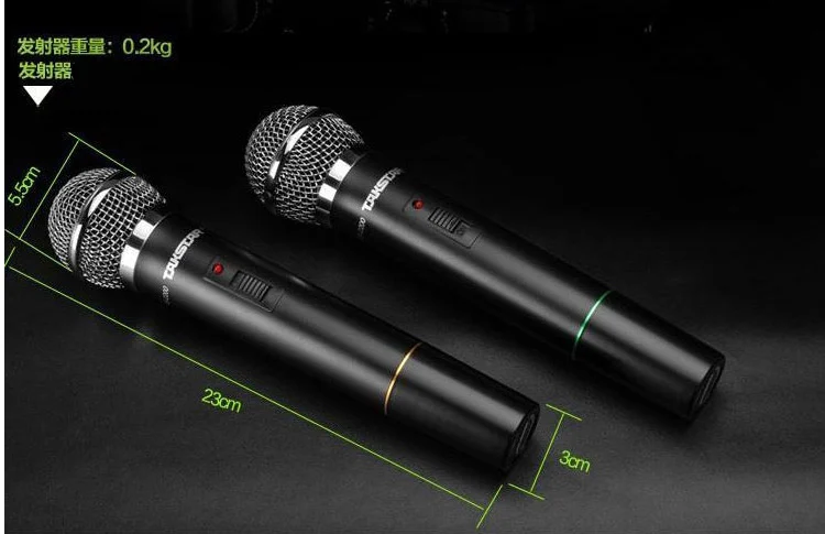 Takstar TS-2200 двойной карманный УКВ Беспроводной микрофон Системы использования для общественных речи, бытовые караоке