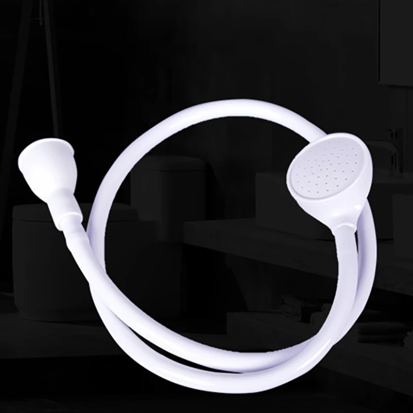 

Handheld Tap Bath Shower Head Spray Hose Hairdresser Pets Dog Bathing Supplies Round Faucet Extenders Sink Washing Hair Nozzle