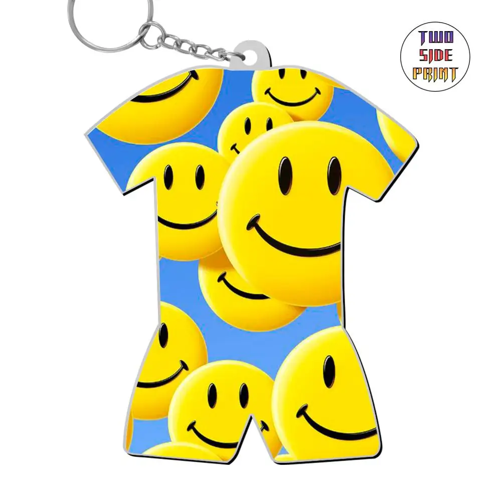 SAMCUSTOM Emoticons 3D printing World Cup Keychain pendant keychain gym lover jewelry women bag car key chain ring holder | Украшения и