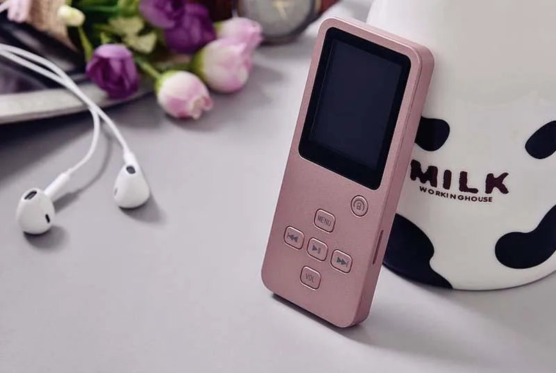 Популярный Bluetooth MP3 без потерь Поддержка записи SD карты 32 Гб MP3-плеер 1,8 дюймов экран fm-радио 16 Гб музыкальный плеер - Цвет: Rose Gold