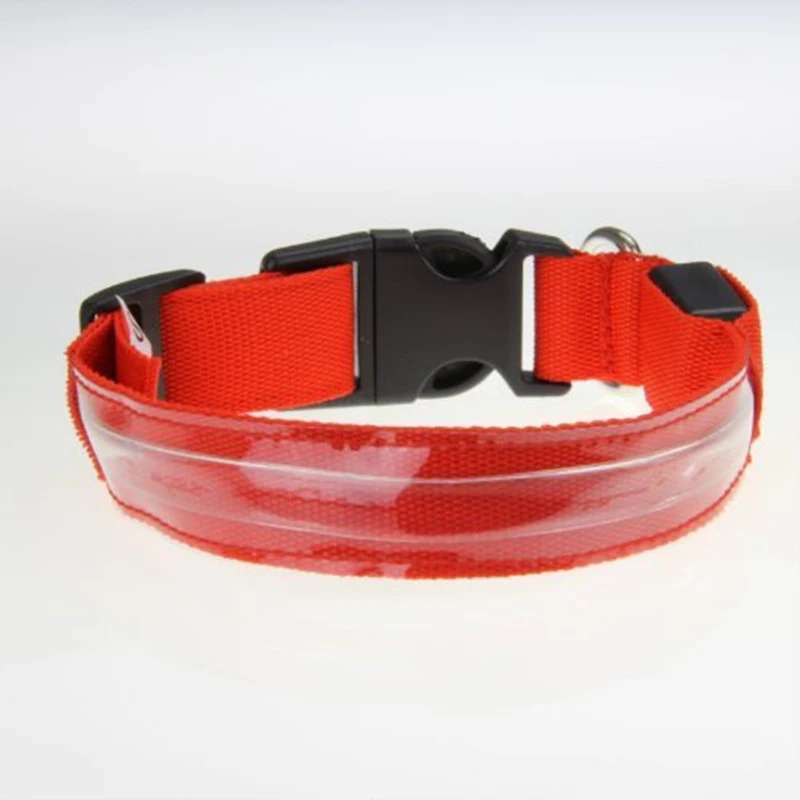 Namsan Hot Selling Red Color Lighting Luminous Led Fluorescent Dog Collar Pet Supplies Size S-XL | Дом и сад