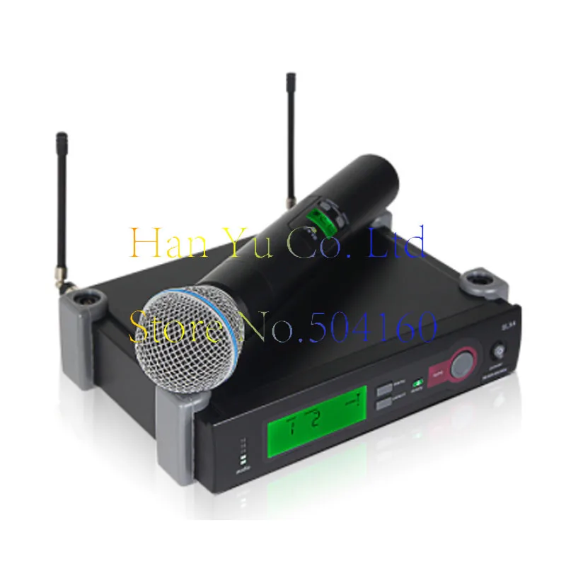 Профессиональный ручной беспроводной микрофон для караоке UHF SLX24/Beta58 гарнитура