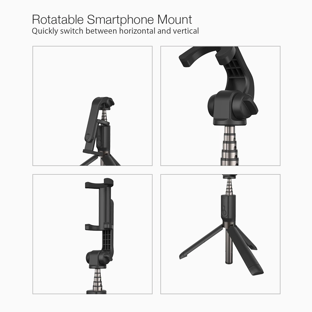 BlitzWolf 3 в 1 селфи палка портативный телефон штатив выдвижной монопод+ bluetooth пульт дистанционного управления для iPhone X смартфон Спортивная камера