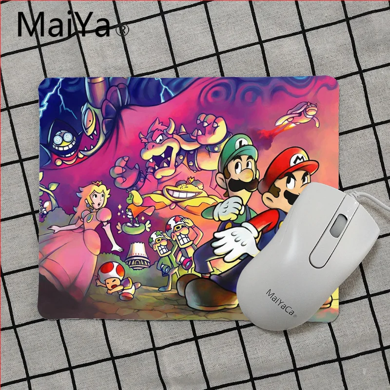 No Lock Edge18x22cm Maiya Высокое качество Супер Марио красивые коврик для мышки в стиле аниме Гладкий блокнот настольные компьютеры коврики игровой коврик для мыши - Цвет: No Lock Edge18x22cm