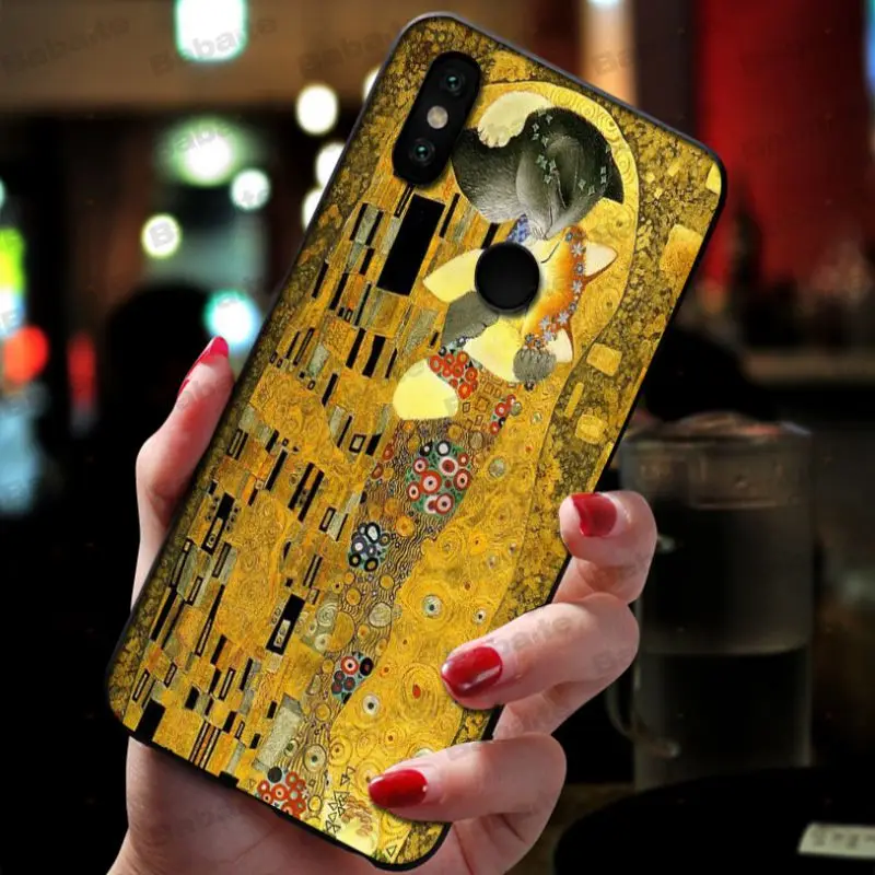 Мягкий силиконовый черный чехол для телефона Babaite Kiss by Gustav Klimt xiaomi mi 8se 6 mi8lite note2 note3
