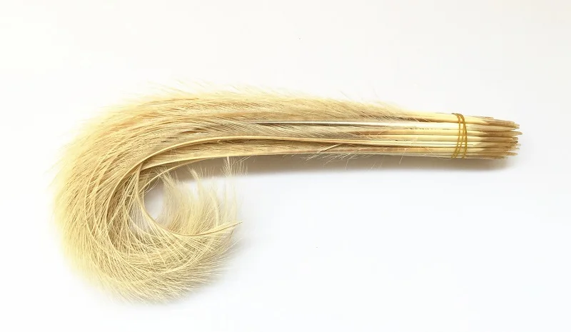 5 шт./лот жженые фазаны перо Millinery шляпа отделка Ремесло поставка 15 цветов на выбор B071 - Цвет: Ivory