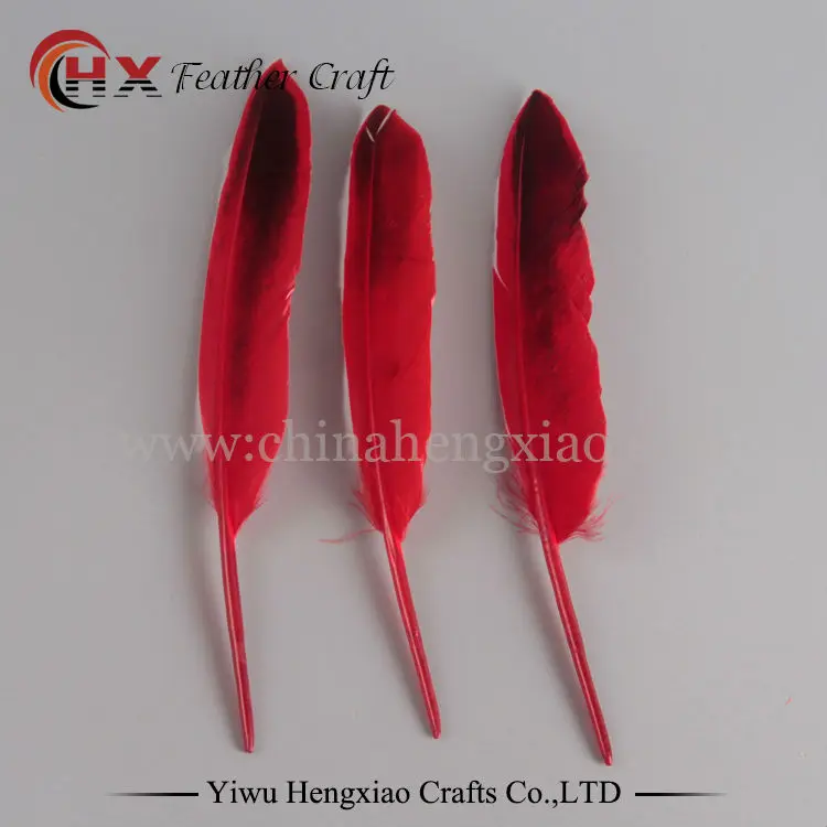 20 шт./лот 15 см Кряква утиные перья из крыльев Quill Dye натуральный дикий утиный пух