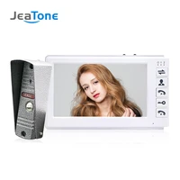 jeatone 7inch video door phone intercom 1000tvl ip65 rainproof doorbell osd menu security home access system without record