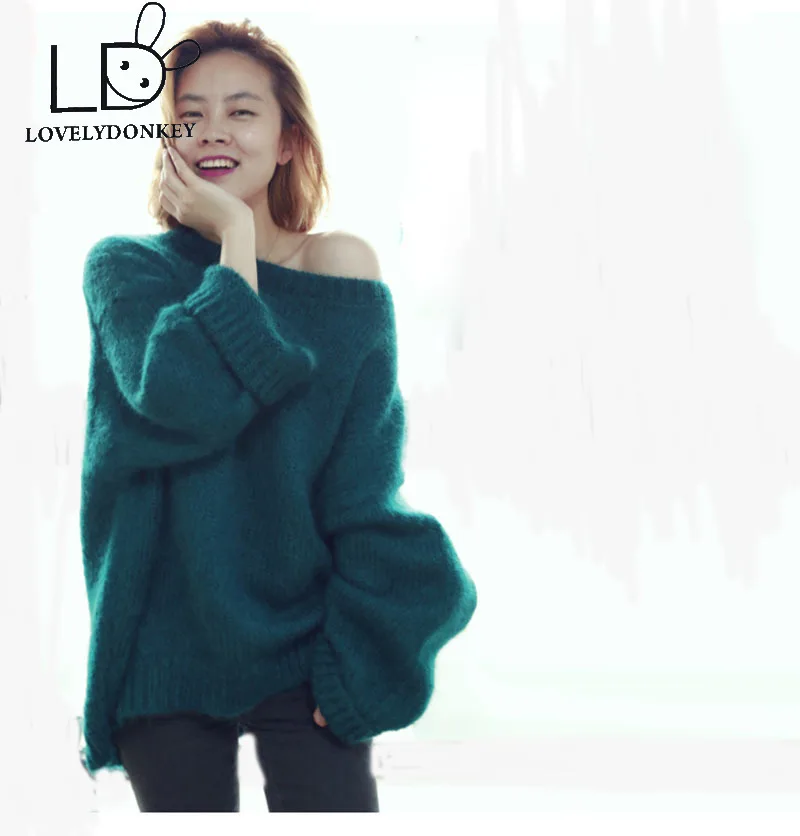 

LOVELYDONKEYNew genuine sweater women cashmere pullovers knitted pure jacket free shippingM293