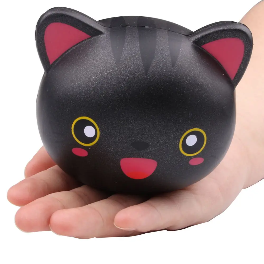 Kawaii Squishy Jumbo Cat Head косплей замедление роста снижение давления снятие стресса