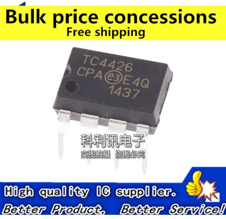 

Бесплатная доставка; набор из 10 шт./лот TC4426 TC4426EPA TC4426CPA DIP8 IC