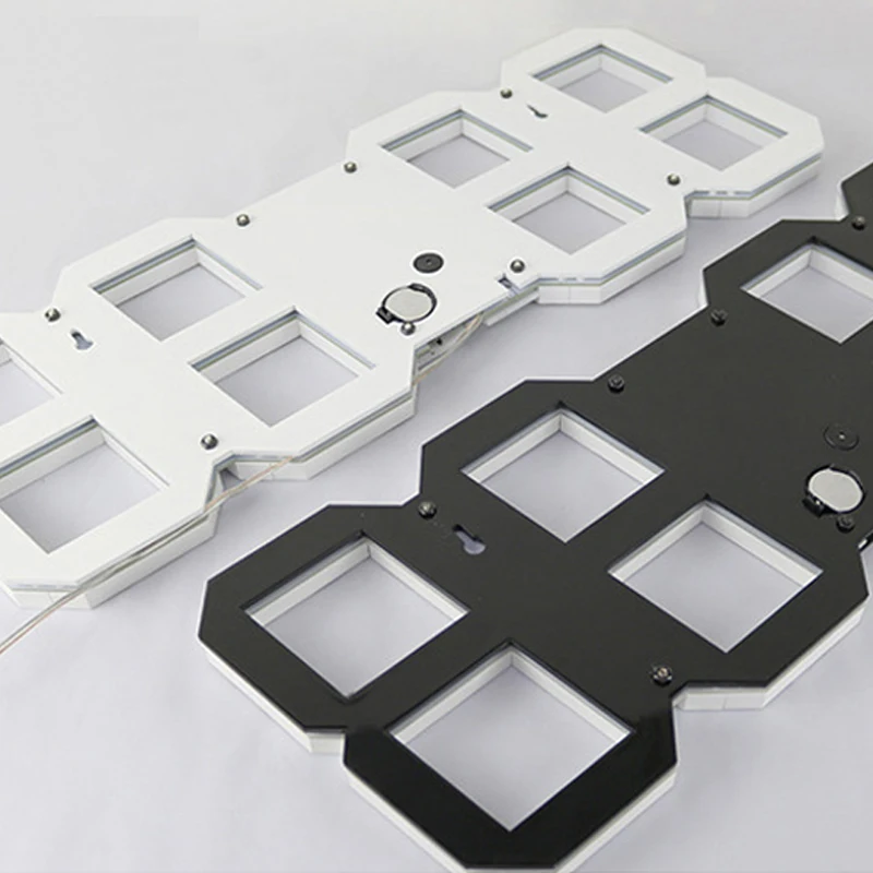 Цифровые светодиодные настенные часы 3D большой будильник с дистанционным