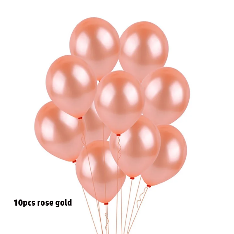 10pcs rose gold 16 дюймов розовое золото серебро Oh Детские воздушные шары с буквой баннер для крещение новорожденного пол раскрыть вечерние украшения - Цвет: 10pcs rose gold