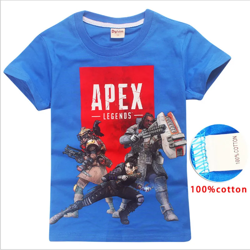 Apex Legends game/футболка для мальчиков футболки с короткими рукавами детские принтом