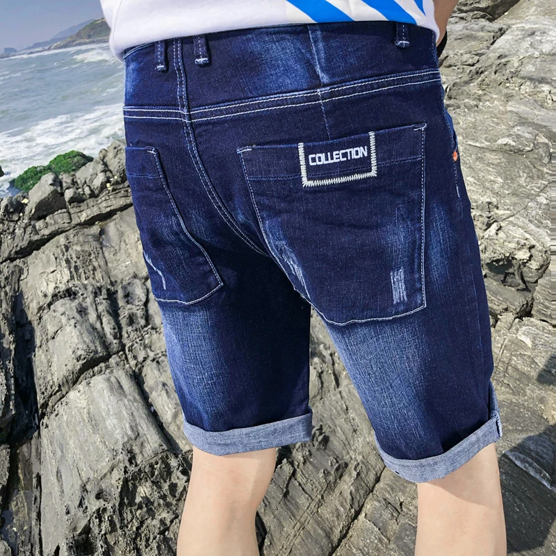 2019Men's джинсовые шорты хорошего качества Короткие джинсы для мужчин и хлопковой