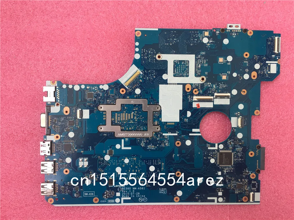 Оригинальная материнская плата для ноутбука Lenovo ThinkPad E560 системная i5-6200U UMA WIN NM-A561