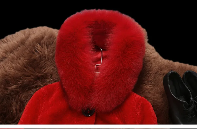 Длинное кашемировое пальто из искусственного меха Женское новинка зима 2018