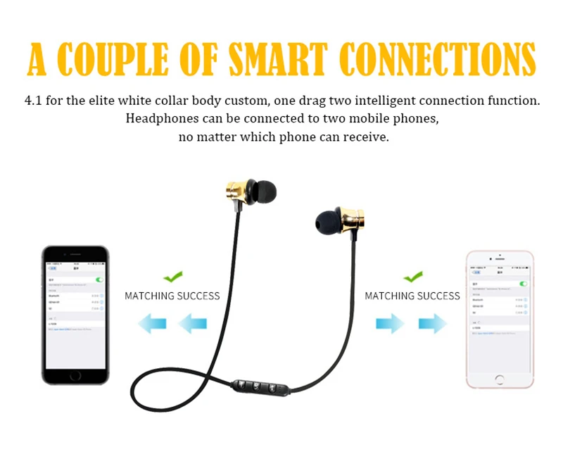 XT11 спортивные беспроводные Bluetooth наушники стерео гарнитура водонепроницаемый