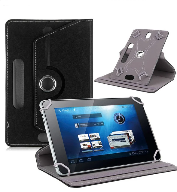 For Prestigio MultiPad 4 PMT7287 3G/PMT5487 3G/PMP7380D 3G 8" 360 Degree Rotating Universal Tablet PU Leather cover case+Pen |