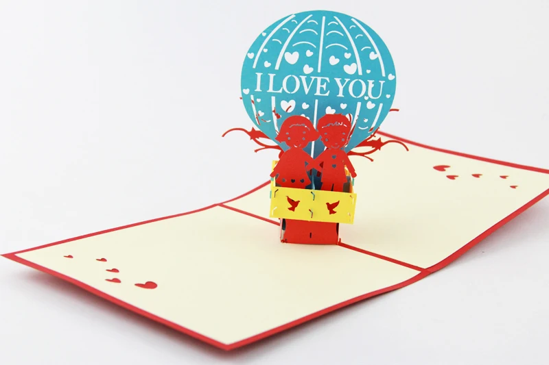 I love you воздушный шар/3D выдвижная поздравительная открытка/подарки для влюбленных