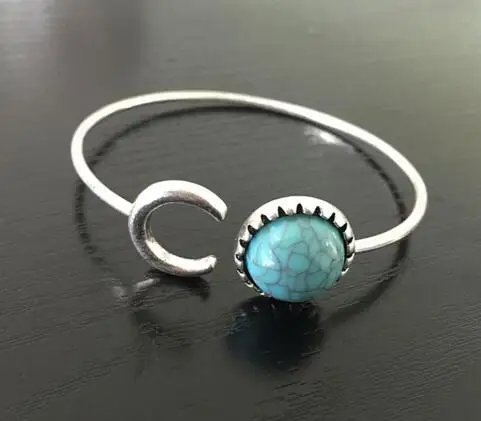 L 08 2018 Bohemia fashion retro official website with the fine moon shape texture bracelet couple jewelry accessories factory di | Украшения